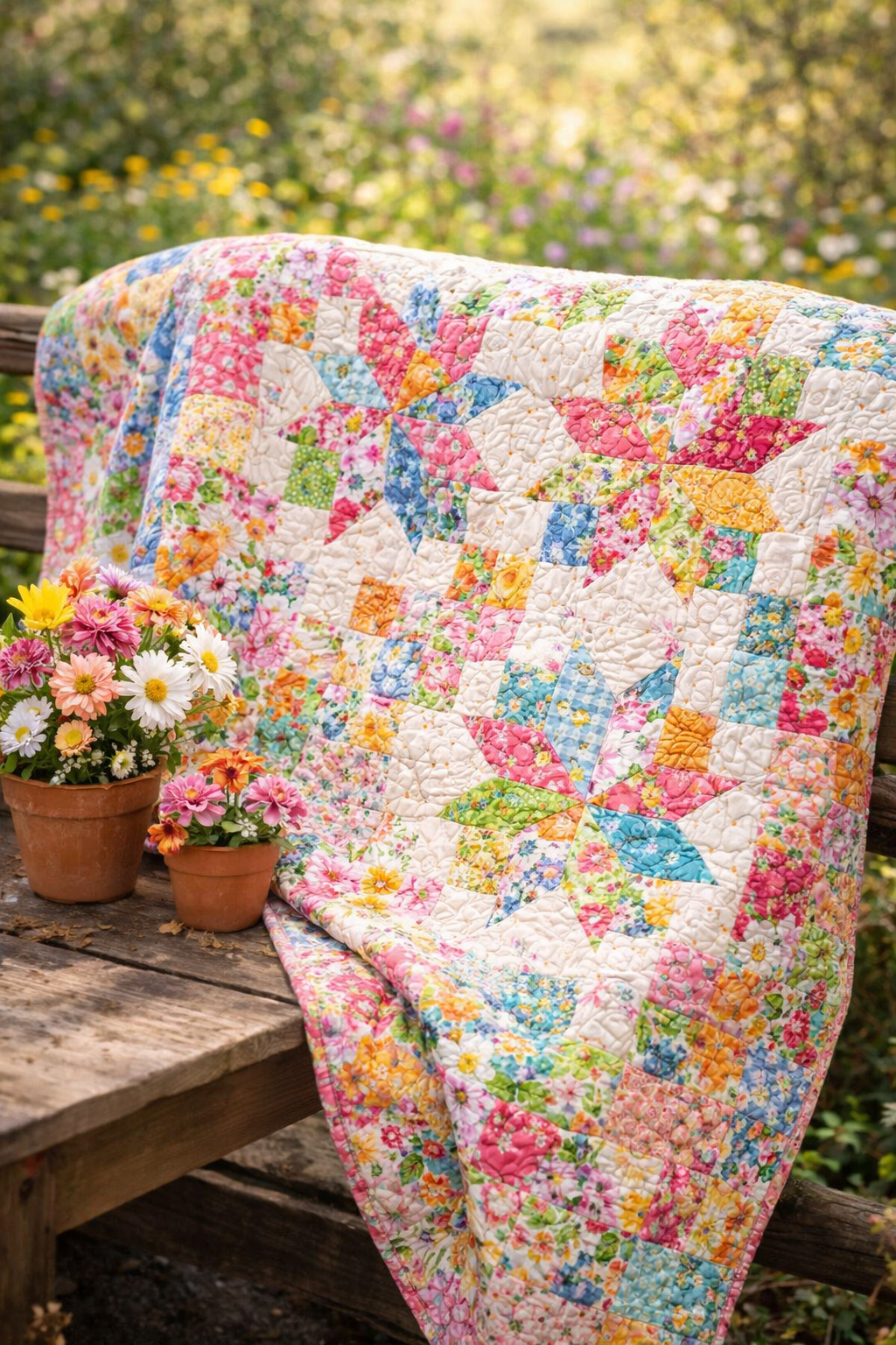 Vibrant floral and garden pattern fabrics